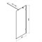 W94WI-80-F1-BTE Душевая перегородка X-Joy 80x195, стекло прозр. 6 мм + покрытие, фурнитура черный W94WI-80-F1-BTE