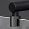 W94WI-120-F1-BTE Душевая перегородка X-Joy 120x195, стекло прозр. 6 мм + покрытие, фурнитура черный W94WI-120-F1-BTE