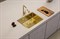 Мойка кухонная Alveus Kombino 50 Monarch Gold SAT 542X442X195 F/S нержавеющая сталь, с выпуском, без сифона 1120902