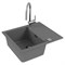 Мойка кухонная Alveus Granital Cadit 10 Concrete-G81 590х500х200 с сифоном, серая 1132020