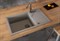 Мойка кухонная Alveus Granital Intermezzo 130 Concrete-G81 780х480х200 с сифоном, серая 1119692