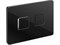 Клавиша смыва Cersanit Accento Square 63529, Черная глянцевая стекло 63529