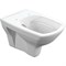 Чаша унитаза подвесная Cersanit Carina Clean On S-MZ-CARINA-XL-COn-S-DL-w микролифт с горизонтальным выпуском белый S-MZ-CARINA-XL-COn-S-DL-w