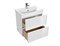 Тумба под раковину подвесная Cersanit Moduo Slim 60 для Moduo Slim 60 белая SB-SZ-MOD-MO60Sl/Wh 64125