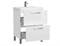 Тумба под раковину Cersanit напольная/подвесная Melar 60 для Como 60 белый (64128) 64128
