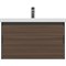 Тумба под раковину Cersanit Grande 80 64760 подвесная Черная Орех 64760