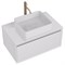 Тумба под раковину Dreja Insight 80 99.9200 подвесная, Белый глянец 99.9200