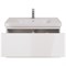Тумба под раковину Dreja Perfecto 90 99.0808 подвесная, Белый глянец 99.0808