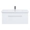 Тумба подвесная Dreja.Rus BIG INN 100 под умывальник Гармония 100, белый глянец 77.0205W