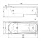 Акриловая ванна Alex Baitler Saima 150х70 без гидромассажа SAIMA 150*70