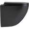Подвесной безободковый унитаз Lemark Glazer черный матовый, с сиденьем микролифт, смыв вихревой Торнадо 3.0, 9612004 9612004