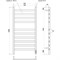 Электрический полотенцесушитель Point Селена PN16850W П8 500x1000 диммер справа Белый PN16850W