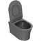 Комплект унитаза с инсталляцией Point Вега 886914GBO3+PN41711GM Серый матовый с сиденьем Микролифт и Черной матовой клавишей смыва 886914GBO3+PN41711GM