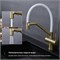 Смеситель для кухни с подключением фильтра Splenka S70.62.03, золотой сатин S70.62.03