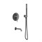 Душевая система Aquame, AQM8406GM, с изливом, gun metall AQM8406GM - фото 885081