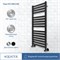 Водяной полотенцесушитель Aquatek Лира П16 500x1100 AQ KP1610BL Черный муар AQ KP1610BL