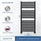 Водяной полотенцесушитель Aquatek Лира П16 500x1100 AQ KP1610BL Черный муар AQ KP1610BL