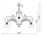 Подвесная люстра Freya Lorette FR2406-PL-08-WG MY_FR2406-PL-08-WG