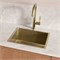 Кухонная мойка Lemark Olanga 400 9938122, 44 см, нержавеющая сталь, PVD-nano покрытие, золото светлое 9938122