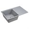 Мойка кухонная Paulmark Flugen PM217850-GRM, 78 см, кварцевая, серый металлик PM217850-GRM